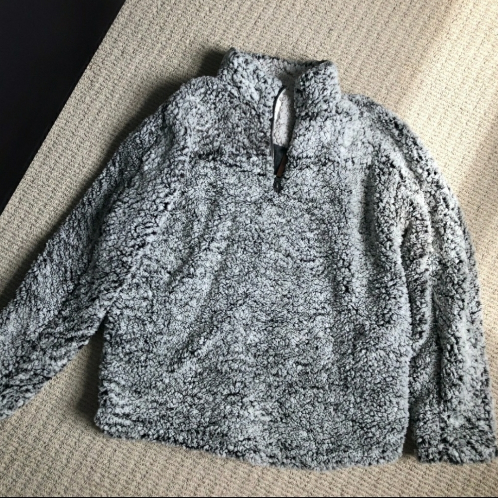 Thread & Supply Quarter Zip Sherpa pullover